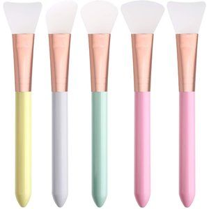 5pcs Silicone Face Mask Brushes Flexible Facial Mud Mask Applicator‎ Brush